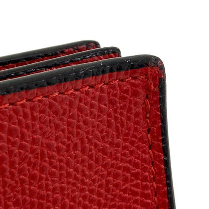 Valextra Simple design Long wallet (with coin pocket) Leather Ladies [Used]