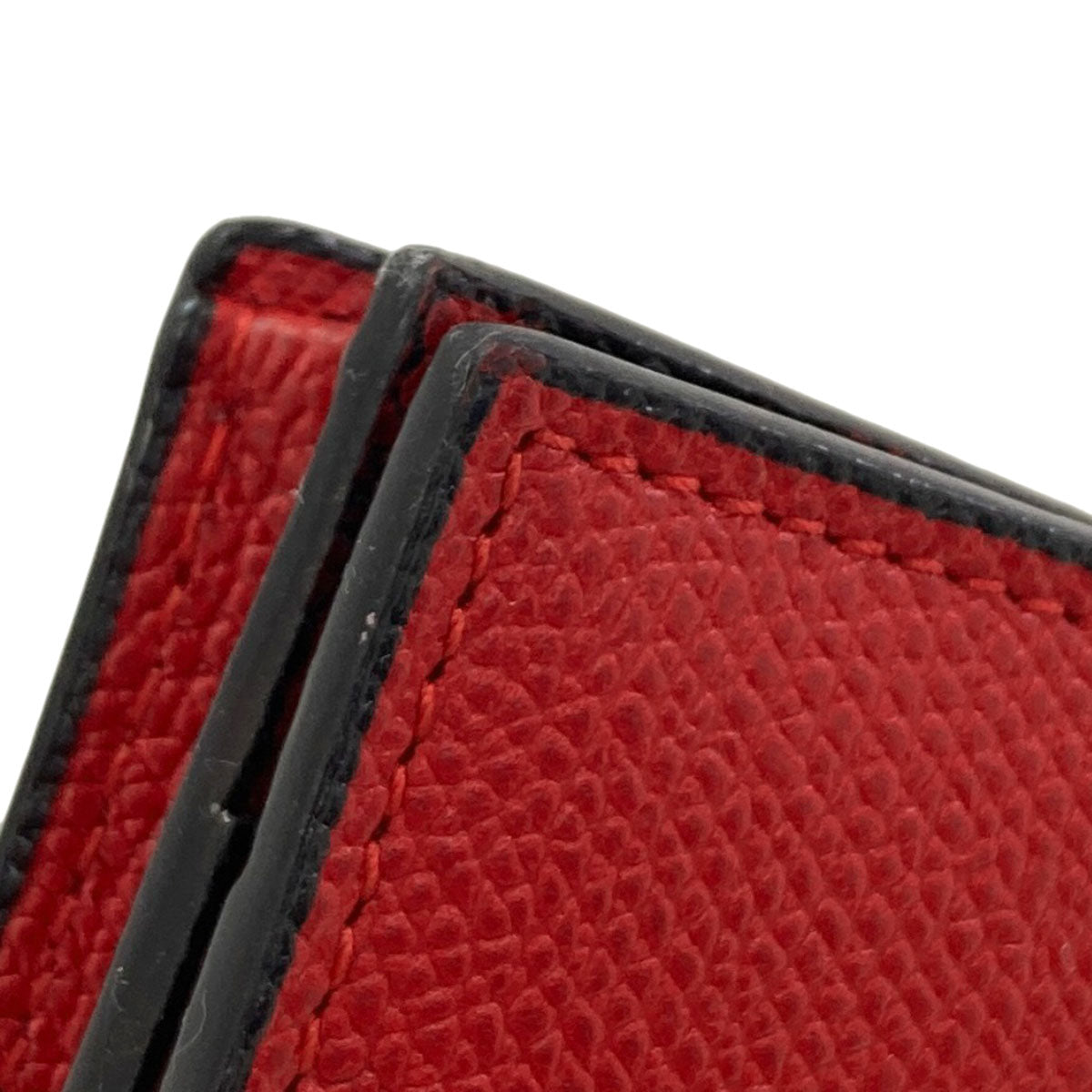 Valextra Simple design Long wallet (with coin pocket) Leather Ladies [Used]