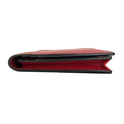 Valextra Simple design Long wallet (with coin pocket) Leather Ladies [Used]