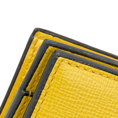 Valextra Simple design Long wallet (with coin pocket) Leather Ladies [Used]