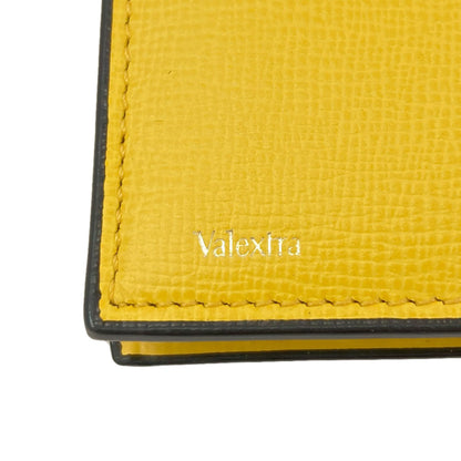 Valextra Simple design Long wallet (with coin pocket) Leather Ladies [Used]