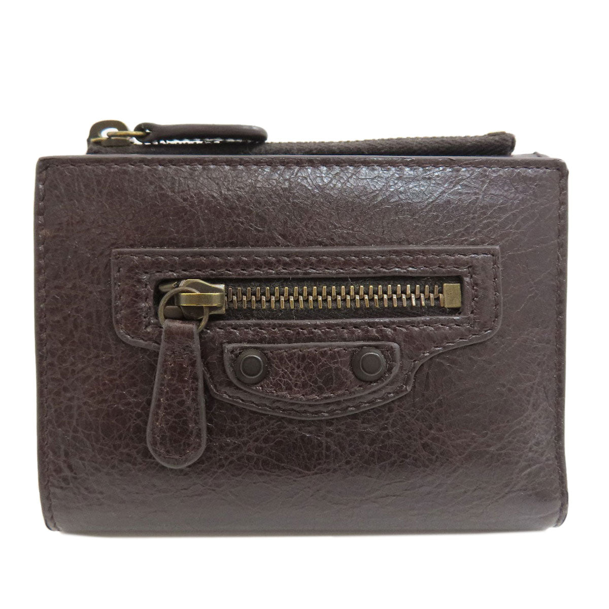 BALENCIAGA Le City Bifold Wallet Bifold Wallet with Coin Pocket Leather Ladies [Used]