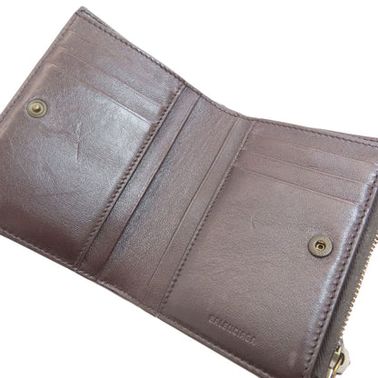 BALENCIAGA Le City Bifold Wallet Bifold Wallet with Coin Pocket Leather Ladies [Used]