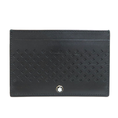 MONTBLANC logo Card Case Leather mens [Used]
