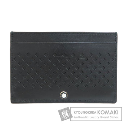 MONTBLANC logo Card Case Leather mens [Used]