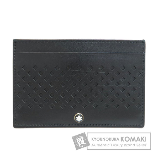 MONTBLANC logo Card Case Leather mens [Used]