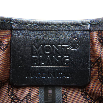 MONTBLANC logo Card Case Leather mens [Used]