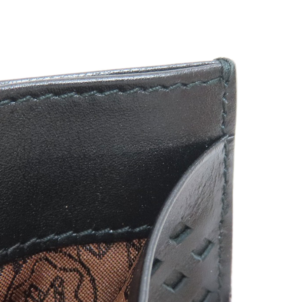 MONTBLANC logo Card Case Leather mens [Used]
