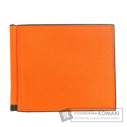 Valextra Money clip Bifold Wallet No Coin Pocket Leather mens [Used]