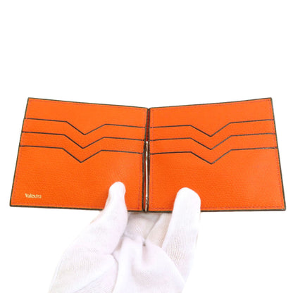 Valextra Money clip Bifold Wallet No Coin Pocket Leather mens [Used]