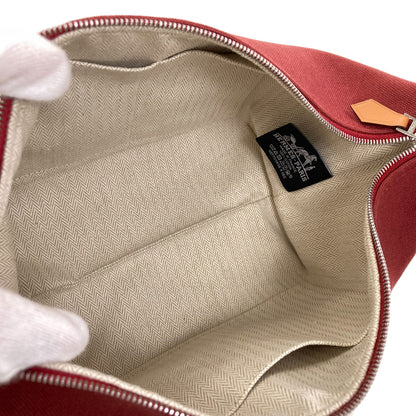 HERMES Bride a Black PM SilverHardware Handbag Canvas Ladies [Used]