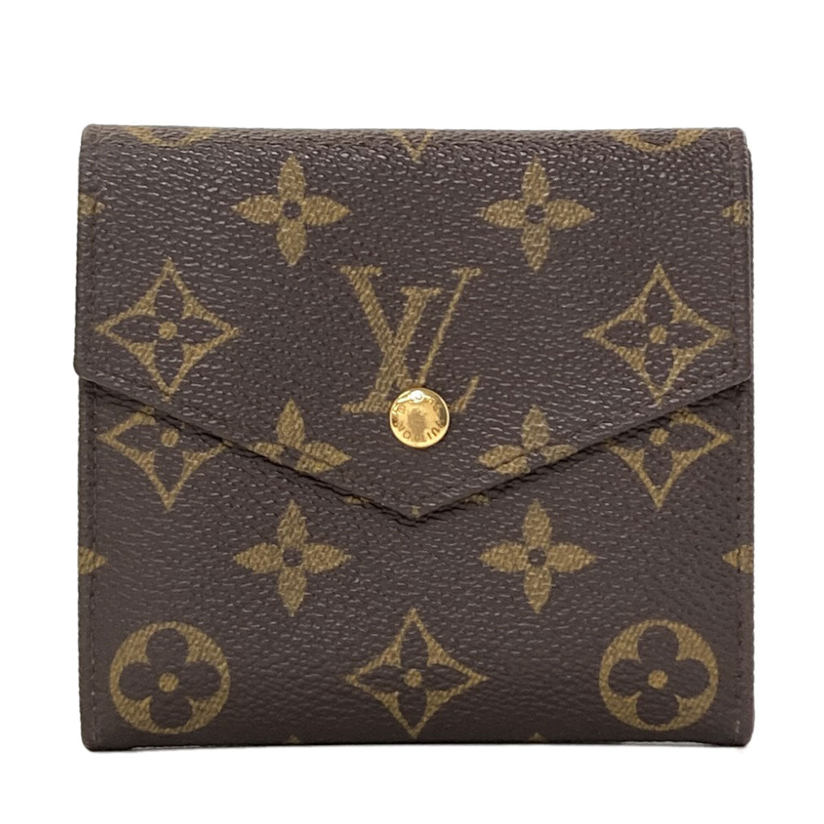 LOUIS VUITTON M61660 Portonet Bie Cult Credit Bifold Wallet with Coin Pocket Monogram canvas Ladies [Used]