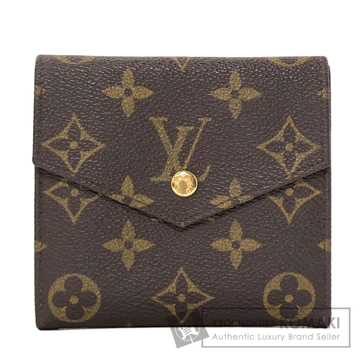 LOUIS VUITTON M61660 Portonet Bie Cult Credit Bifold Wallet with Coin Pocket Monogram canvas Ladies [Used]