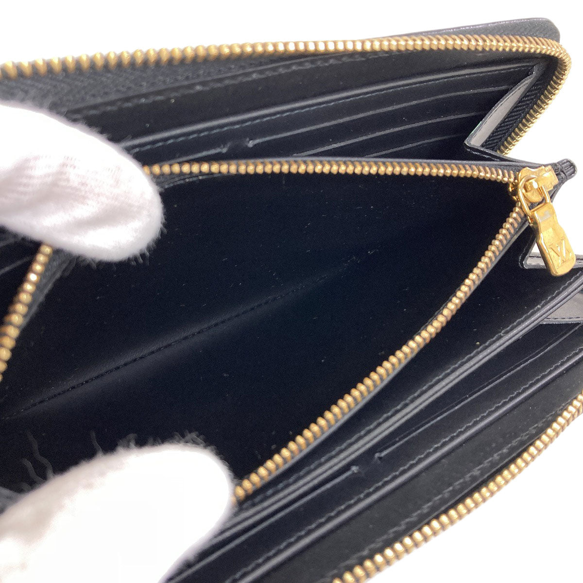 LOUIS VUITTON M82233 Zippy Wallet Nanogram Long wallet (with coin pocket) Calf NanogramLadies [Used]