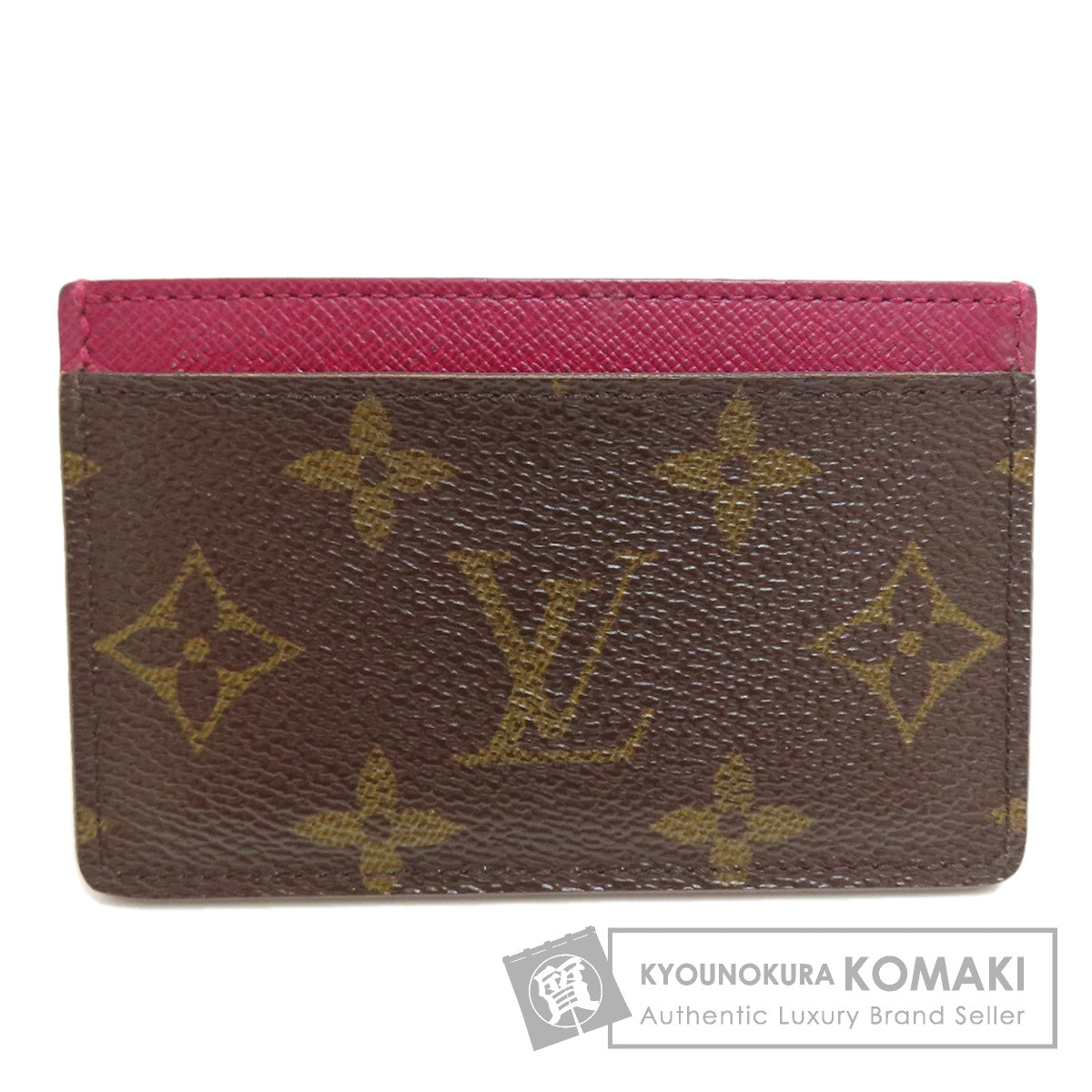LOUIS VUITTON M60703 Porte Cartes・Simple Card Case Monogram canvas Ladies [Used]