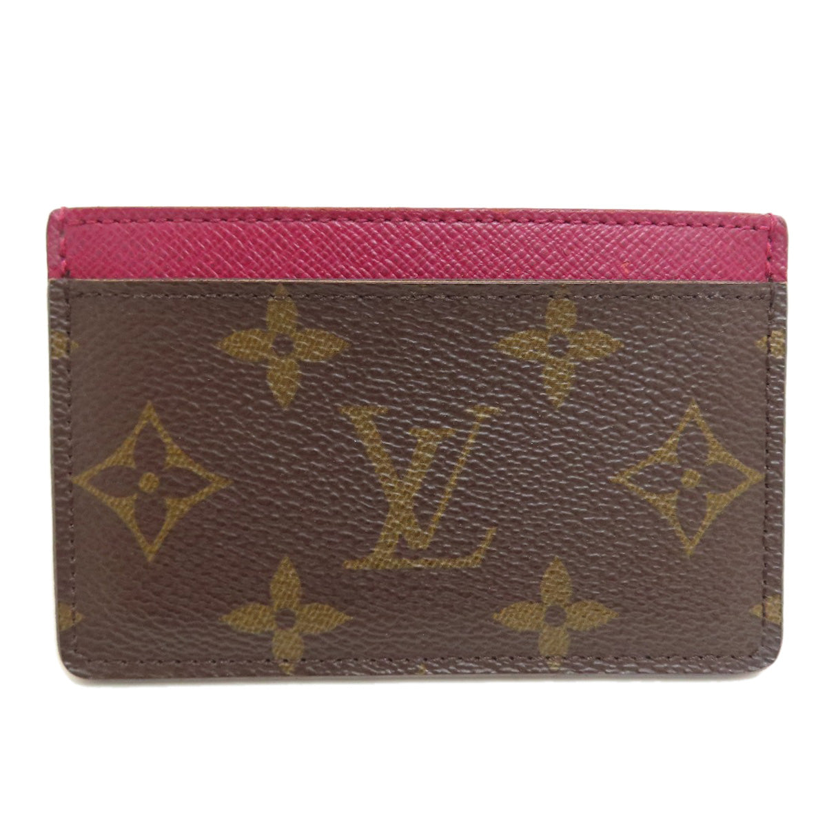 LOUIS VUITTON M60703 Porte Cartes・Simple Card Case Monogram canvas Ladies [Used]