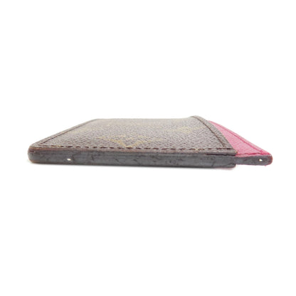LOUIS VUITTON M60703 Porte Cartes・Simple Card Case Monogram canvas Ladies [Used]