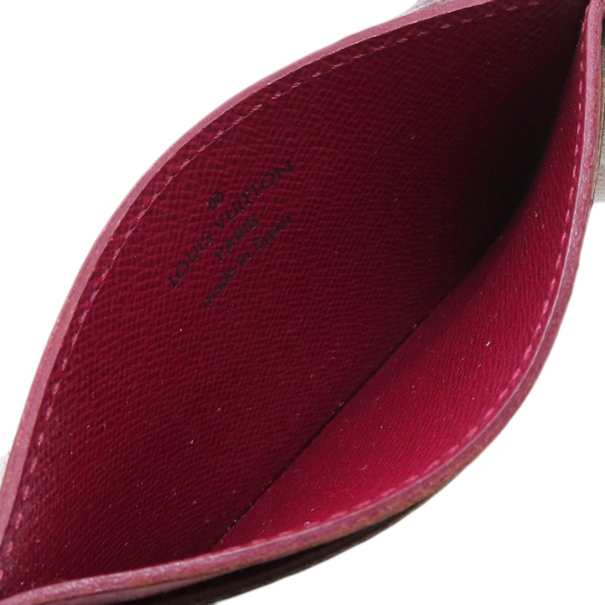 LOUIS VUITTON M60703 Porte Cartes・Simple Card Case Monogram canvas Ladies [Used]