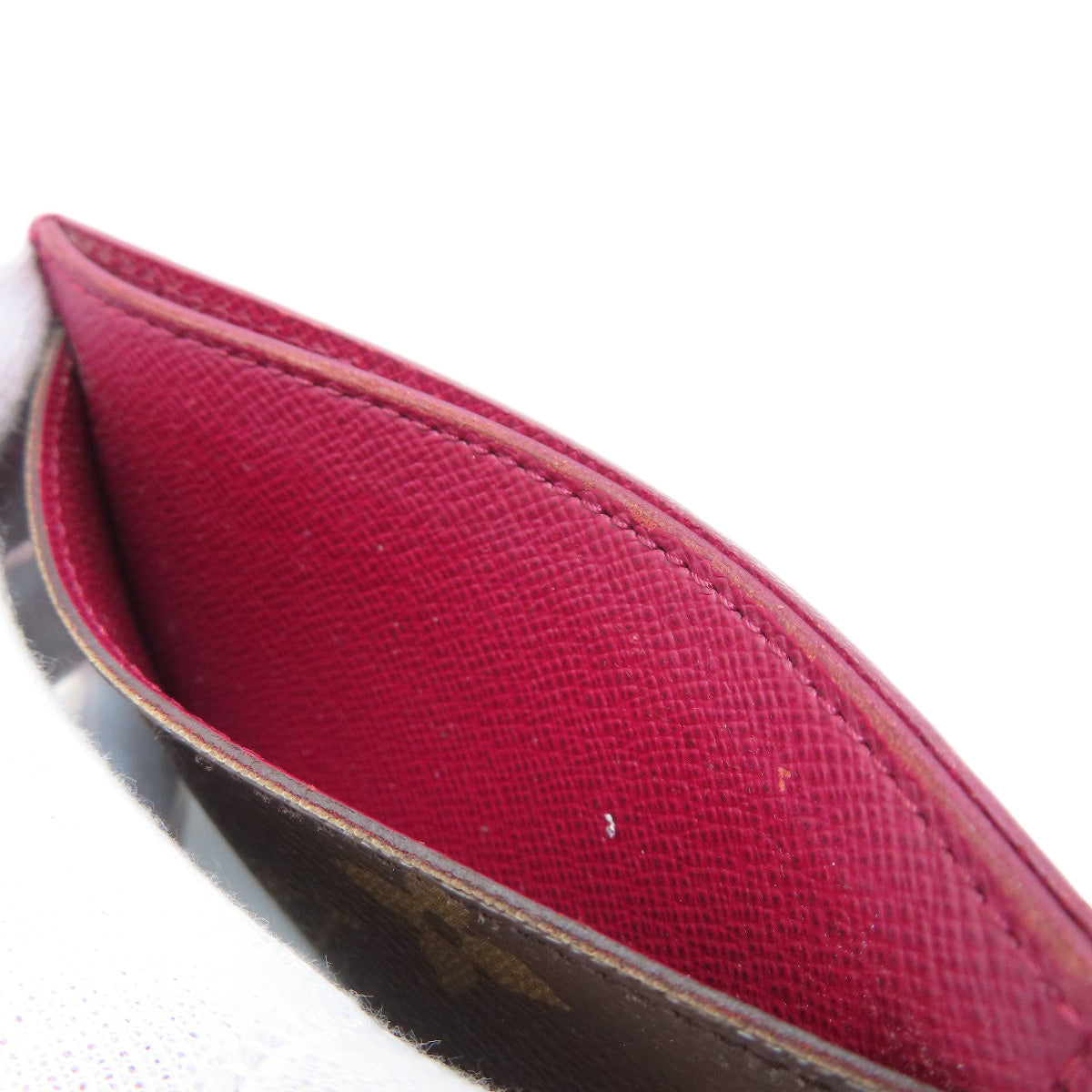 LOUIS VUITTON M60703 Porte Cartes・Simple Card Case Monogram canvas Ladies [Used]