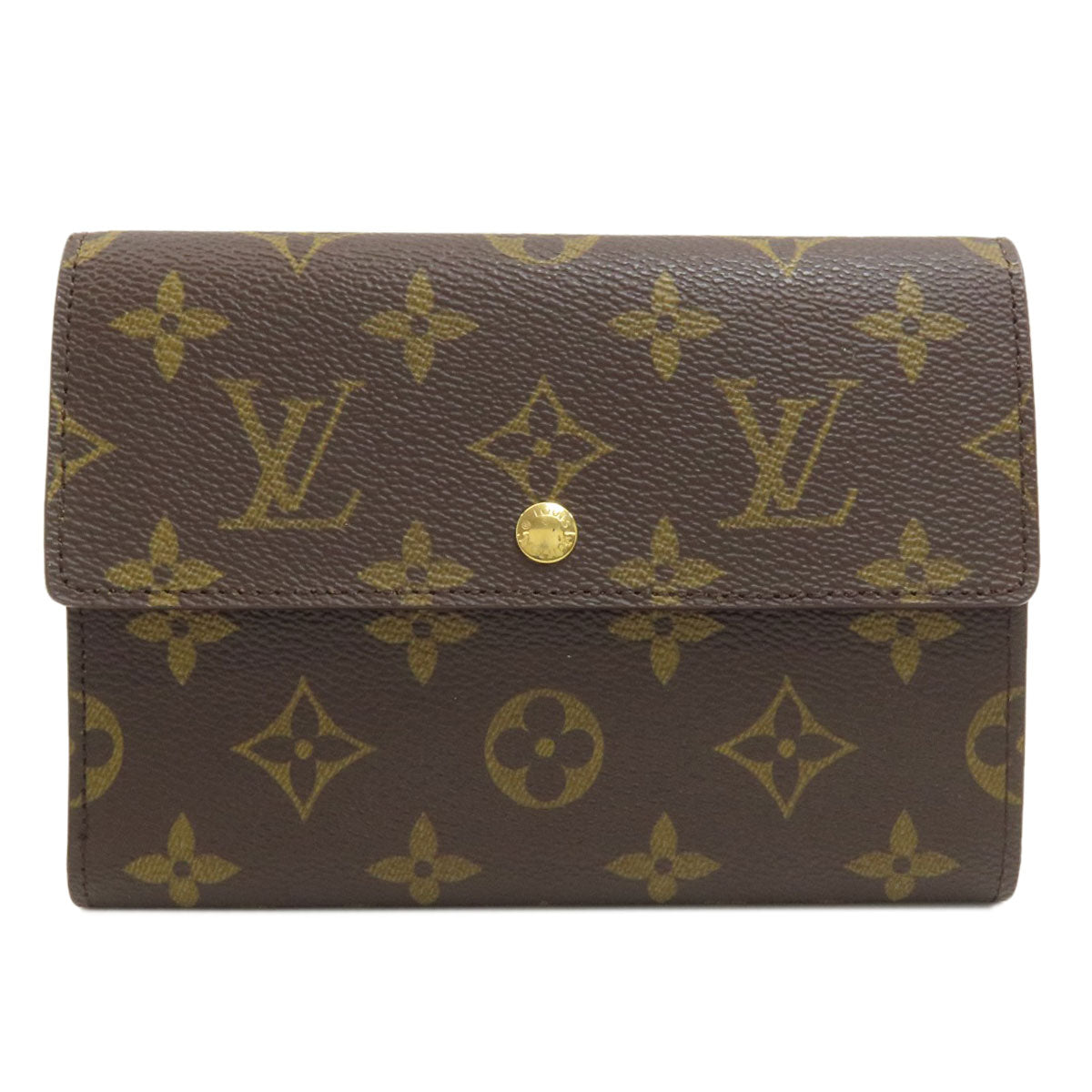 LOUIS VUITTON M61202 Porte Tresor, Etui, Papier Tri-fold wallet (with Coin Pocket) Monogram canvas Ladies [Used]