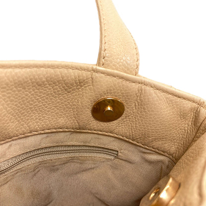 CHANEL COCO Mark GoldHardware Handbag Grained Calfskin Skin Ladies [Used]