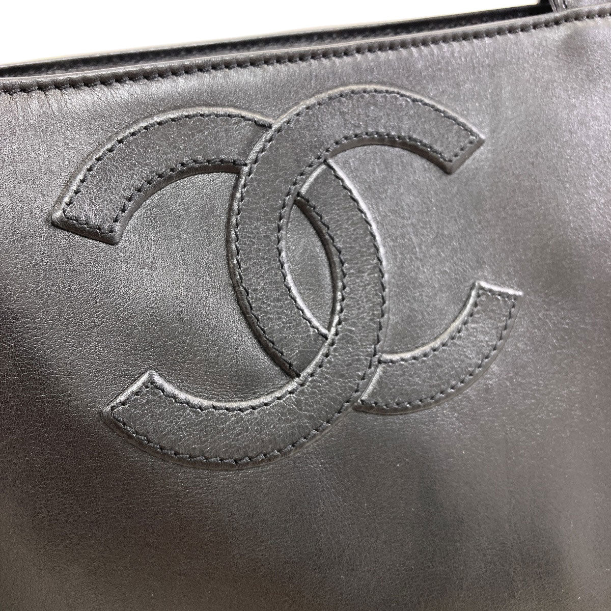 CHANEL COCO Mark Tote Bag Calf Ladies [Used]