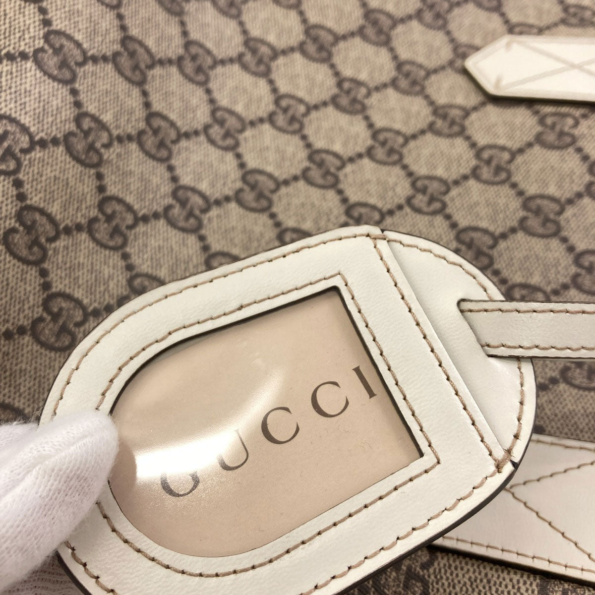 GUCCI 372513 GG Supreme Reversible Tote Bag PVC Ladies [Used]