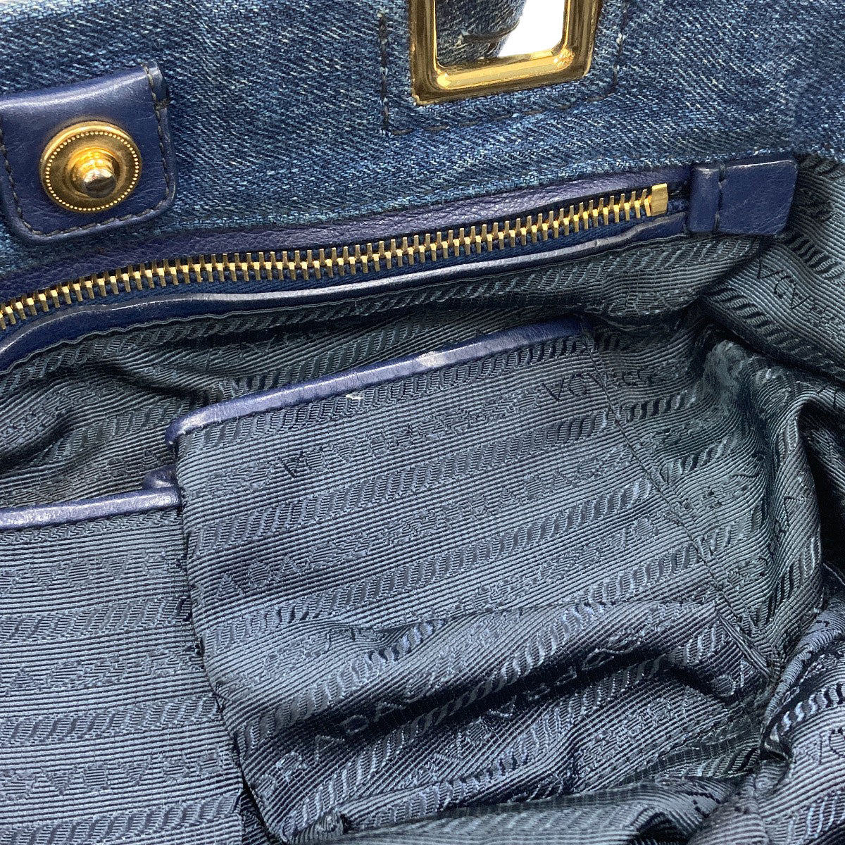 PRADA 2WAY Tote Bag Denim Ladies [Used]