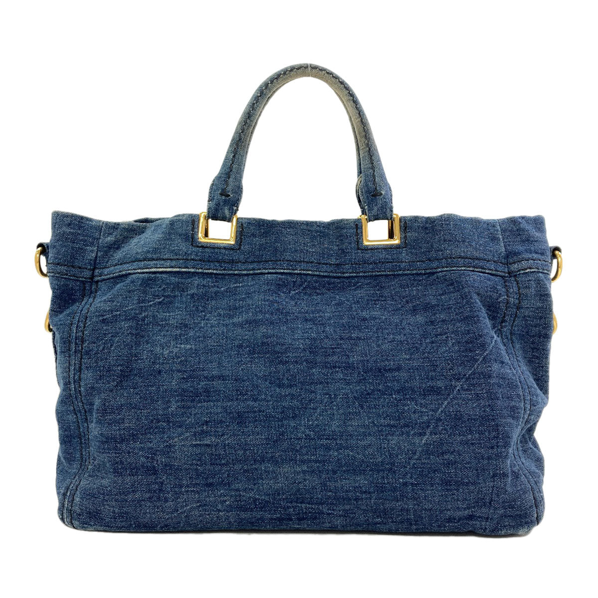 PRADA 2WAY Tote Bag Denim Ladies [Used]