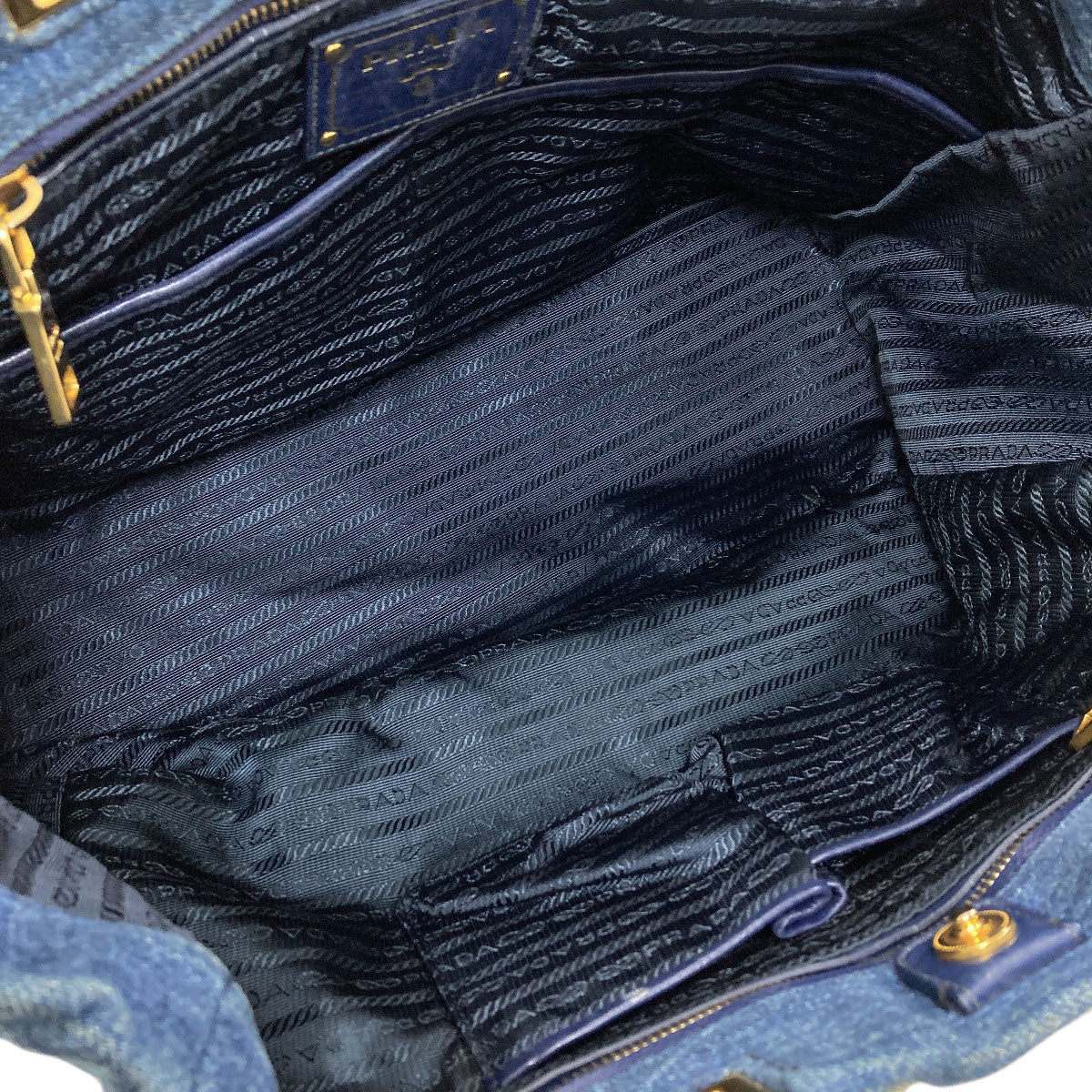 PRADA 2WAY Tote Bag Denim Ladies [Used]