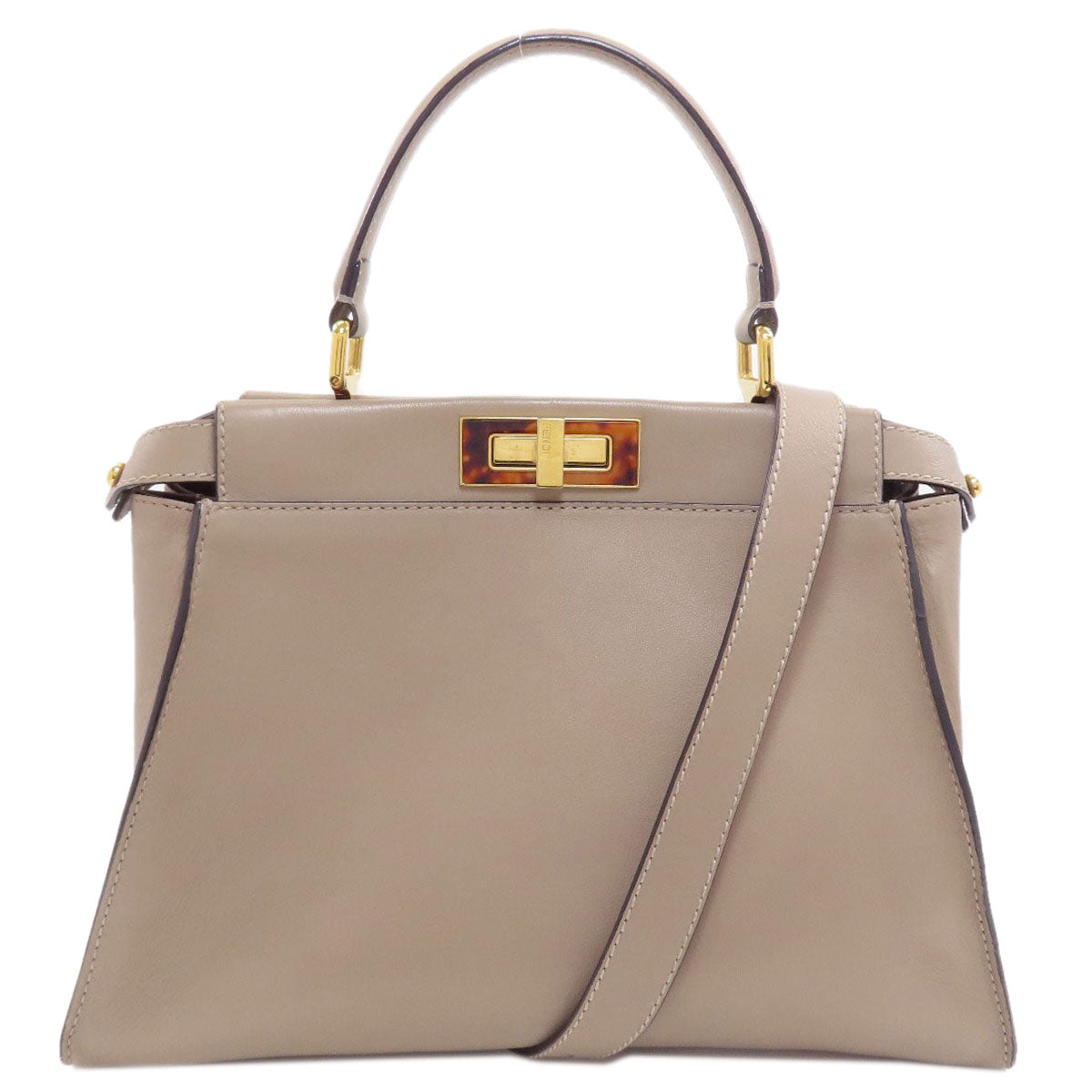 FENDI Peekaboo 2WAY Handbag Calf Ladies [Used]