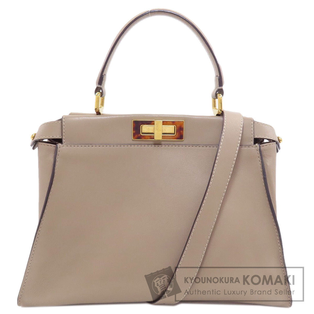 FENDI Peekaboo 2WAY Handbag Calf Ladies [Used]
