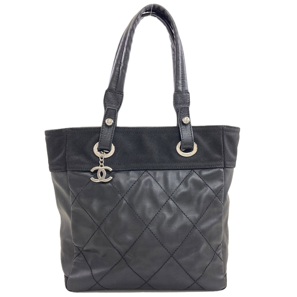 CHANEL Paris Biarritz PM Handbag Coating canvas Ladies [Used]