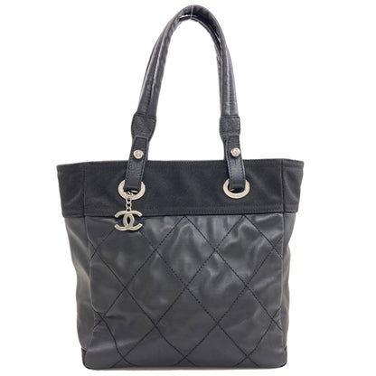 CHANEL Paris Biarritz PM Handbag Coating canvas Ladies [Used]