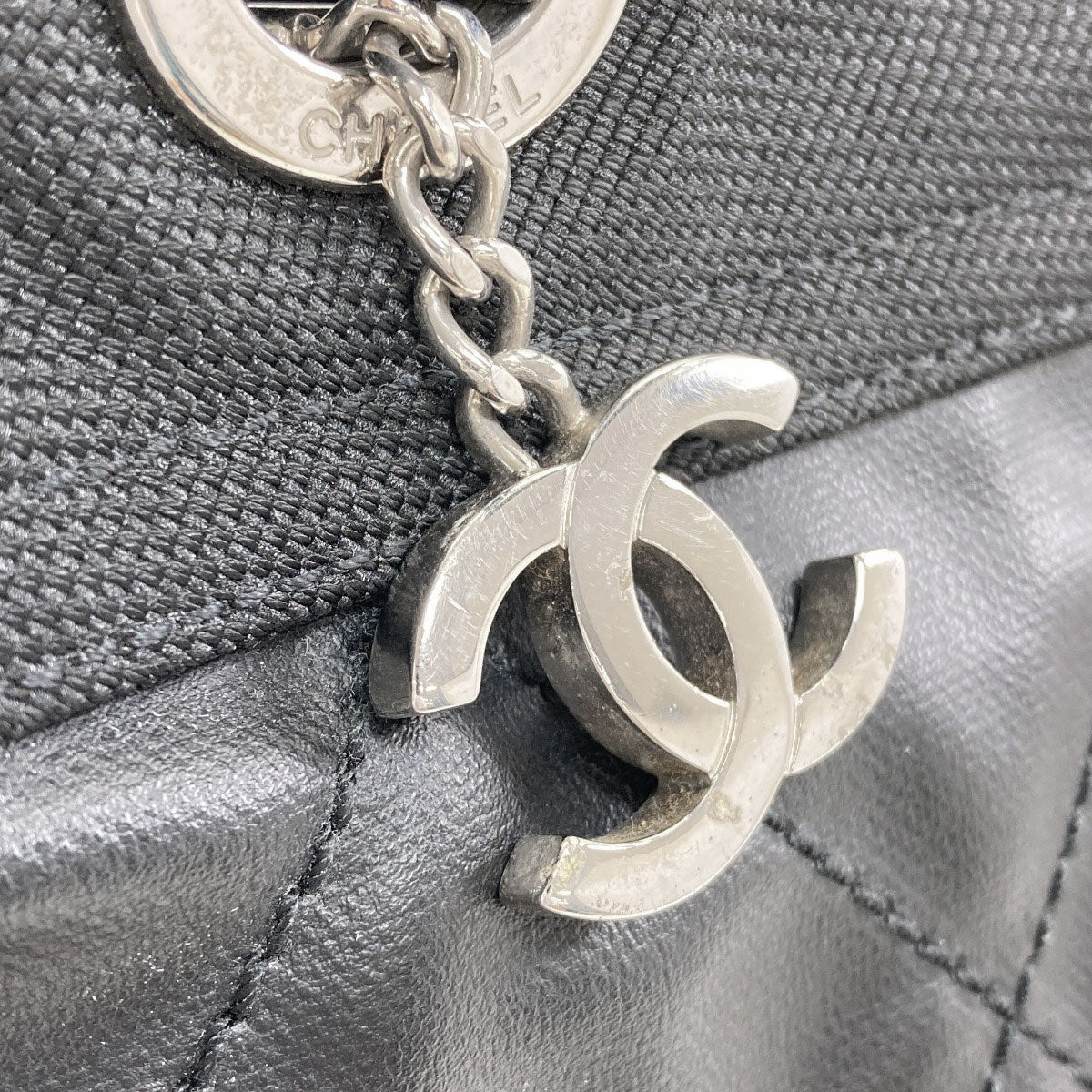 CHANEL Paris Biarritz PM Handbag Coating canvas Ladies [Used]