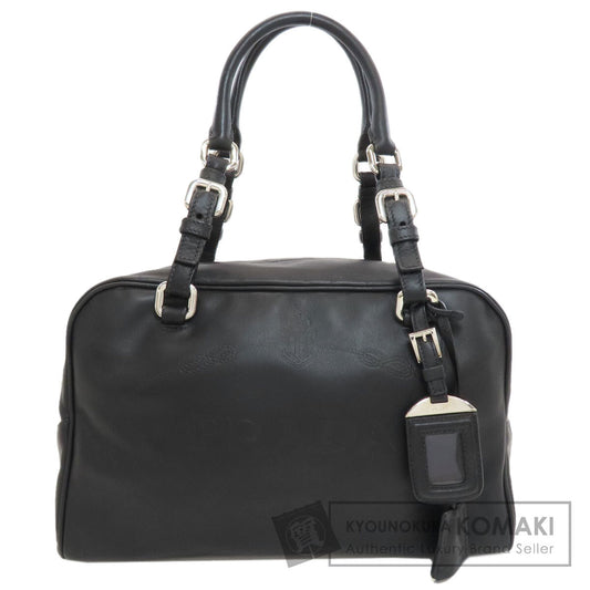 PRADA BR3091 Logo-embossed mini Boston bag (2-way) Boston bag Calf Ladies [Used]