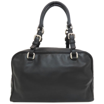 PRADA BR3091 Logo-embossed mini Boston bag (2-way) Boston bag Calf Ladies [Used]
