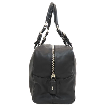 PRADA BR3091 Logo-embossed mini Boston bag (2-way) Boston bag Calf Ladies [Used]