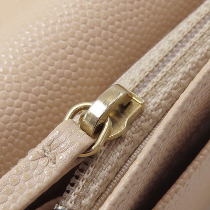 CHANEL COCO Mark GoldHardware Long wallet (with coin pocket) Grained Calfskin Skin Ladies [Used]
