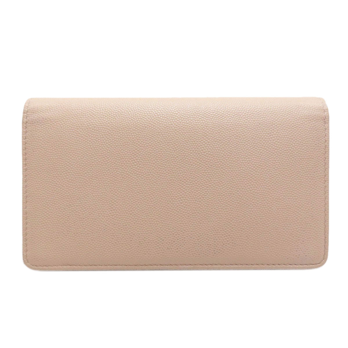 CHANEL COCO Mark GoldHardware Long wallet (with coin pocket) Grained Calfskin Skin Ladies [Used]