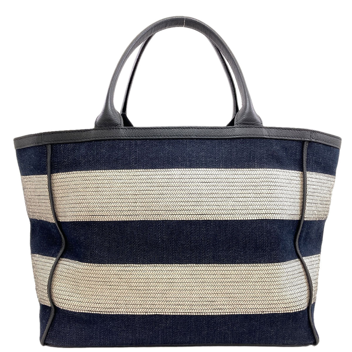 Valextra Border pattern Tote Bag Canvas Ladies [Used]