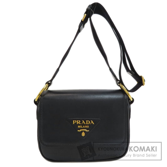 PRADA Triangle logo Shoulder Bag Calf Ladies [Used]