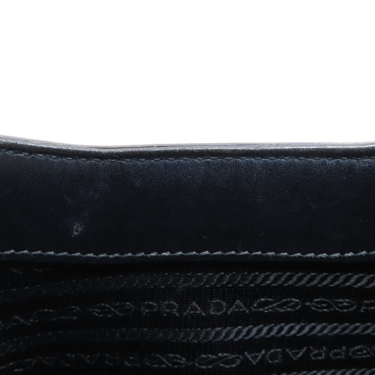PRADA Triangle logo Shoulder Bag Calf Ladies [Used]