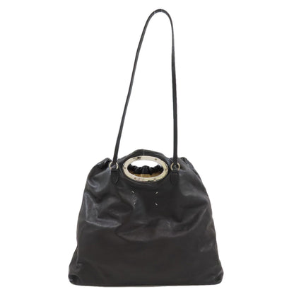 MaisonMargiela Drawstring Tote Bag Leather Ladies [Used]