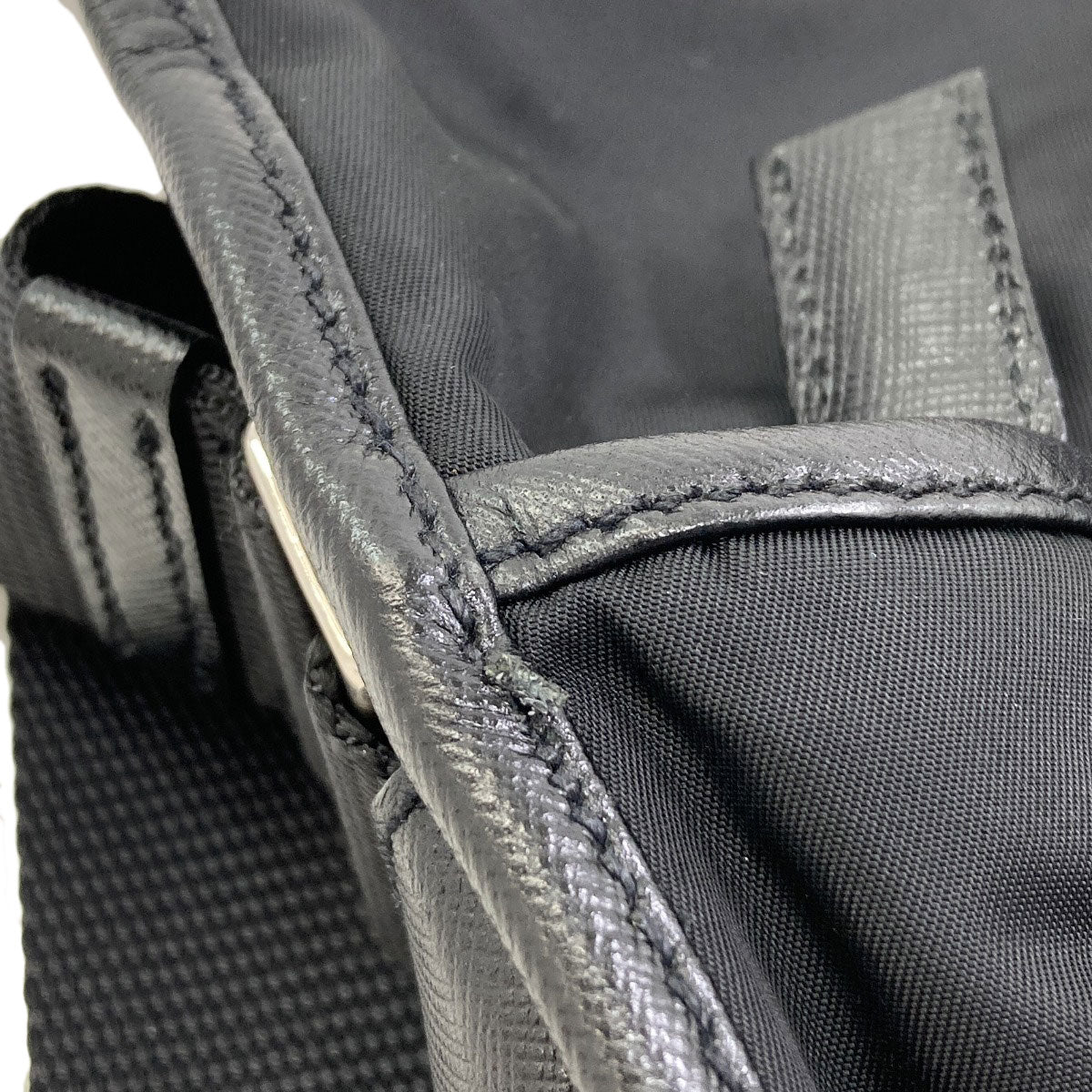 PRADA Long Shoulder Logo Hardware Shoulder Bag Nylon canvas Ladies [Used]