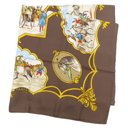 HERMES Carre90 Mughal horse Scarf Silk Ladies [Used]