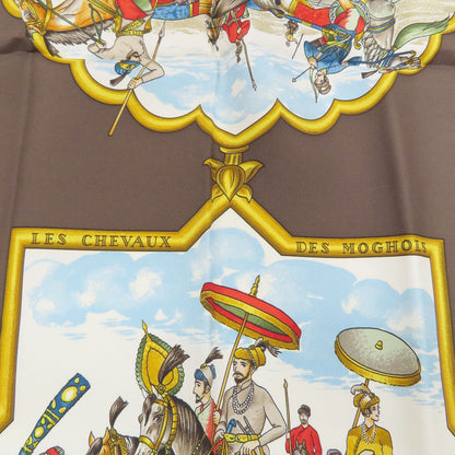 HERMES Carre90 Mughal horse Scarf Silk Ladies [Used]