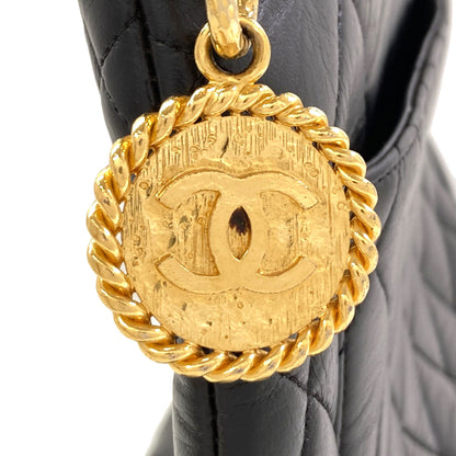 CHANEL Medallion GoldHardware Tote Bag Lambskin Ladies [Used]