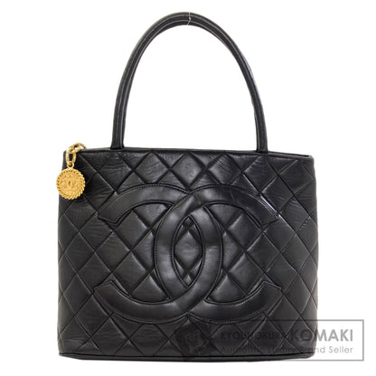 CHANEL Medallion GoldHardware Tote Bag Lambskin Ladies [Used]