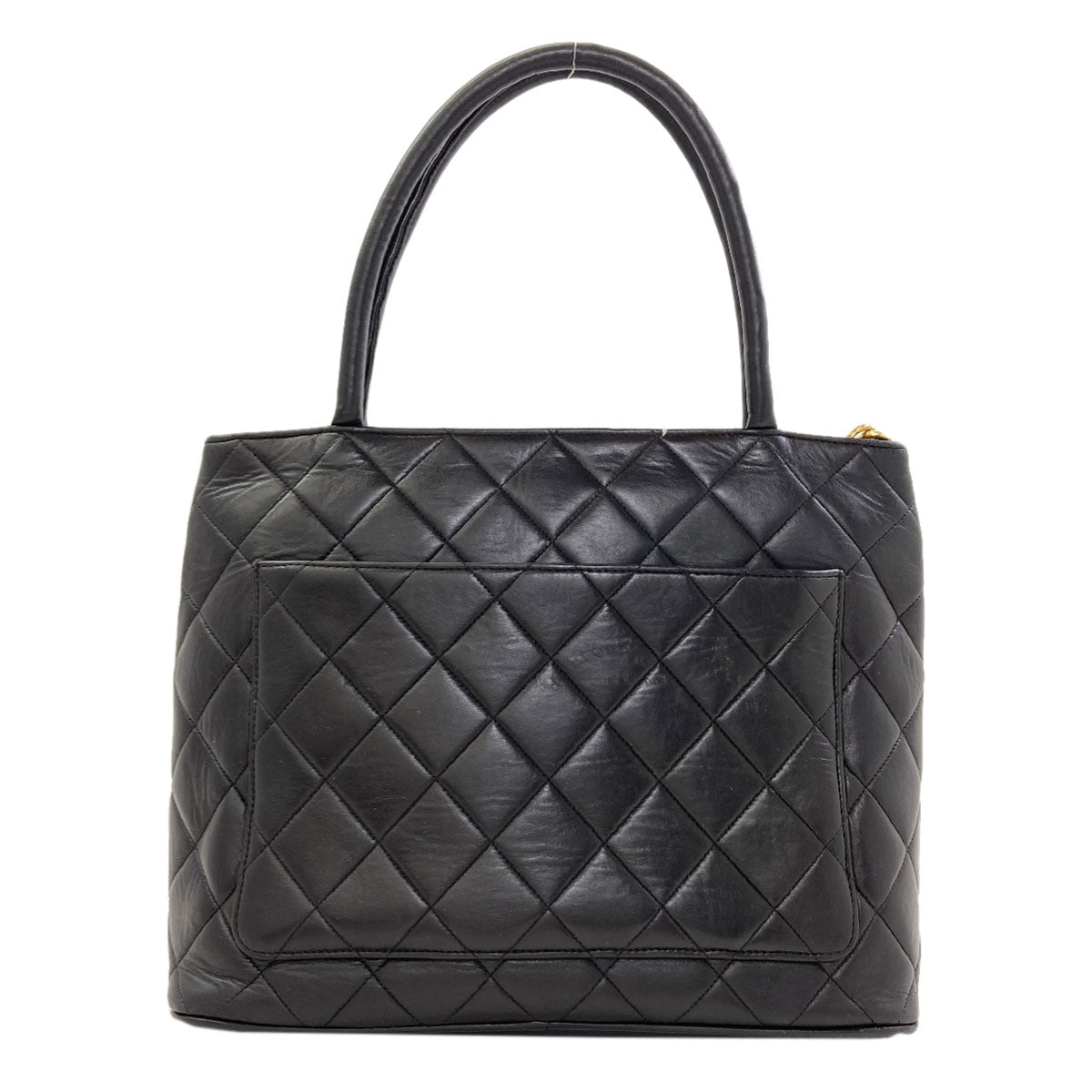 CHANEL Medallion GoldHardware Tote Bag Lambskin Ladies [Used]